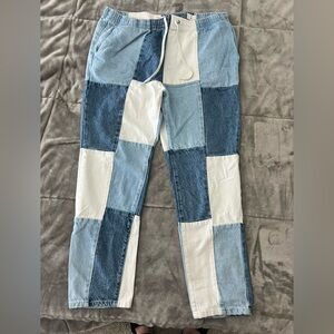 XL Men’s jean squared pattern jeans